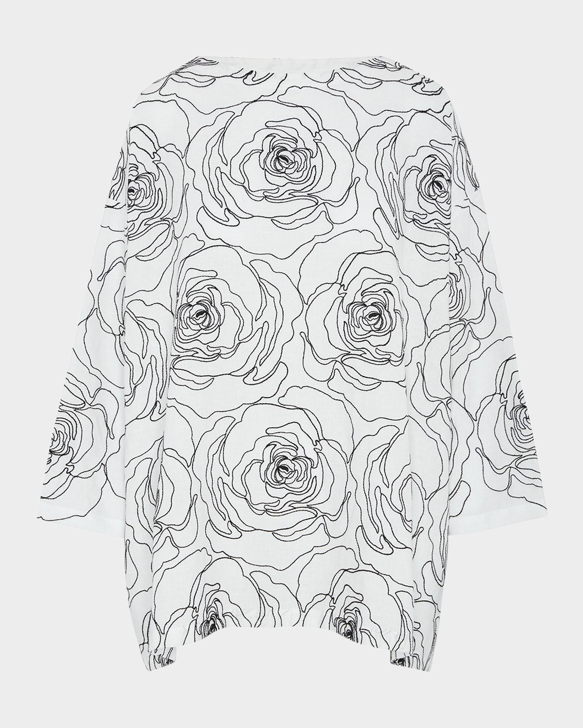 Wide A-Line Scoop-Neck Tunic (Long Length)