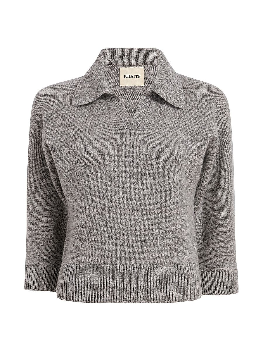 Women's Herve Cashmere Sweater - Maple - Size Large