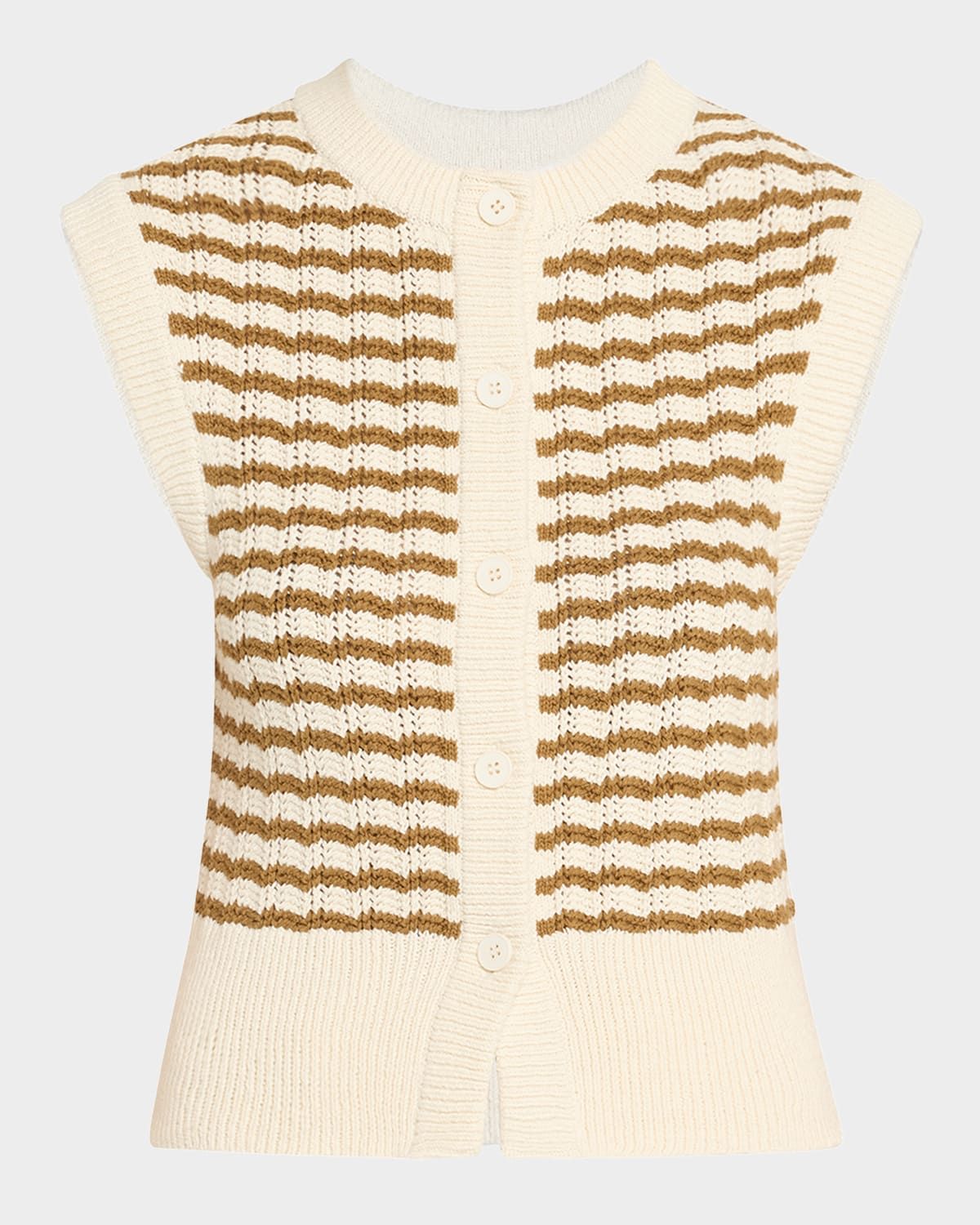 Margo Sleeveless Striped Knit Top