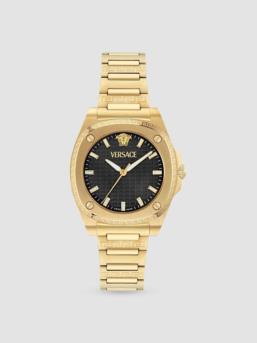 Versace Women's Greca Pulse Goldtone Stainless Steel Bracelet Watch/36MM - Yellow Gold