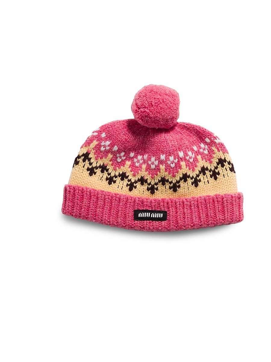 Women's Wool Hat - Pink - Size Large
