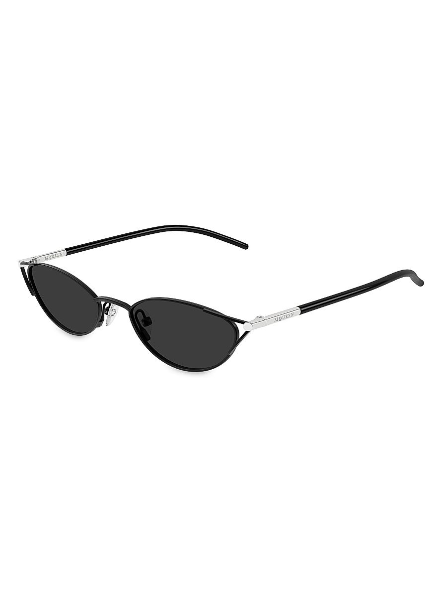 Women's Sleek 50MM Cat-Eye Sunglasses - Black