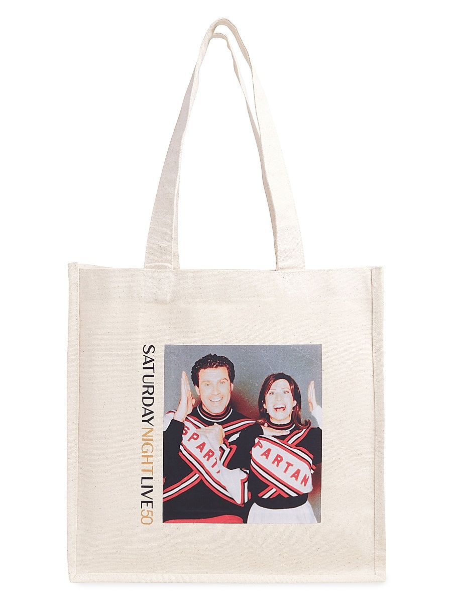 Women's Favorite Daughter x SNL Spartan Spirit Cotton Tote Bag - Khaki