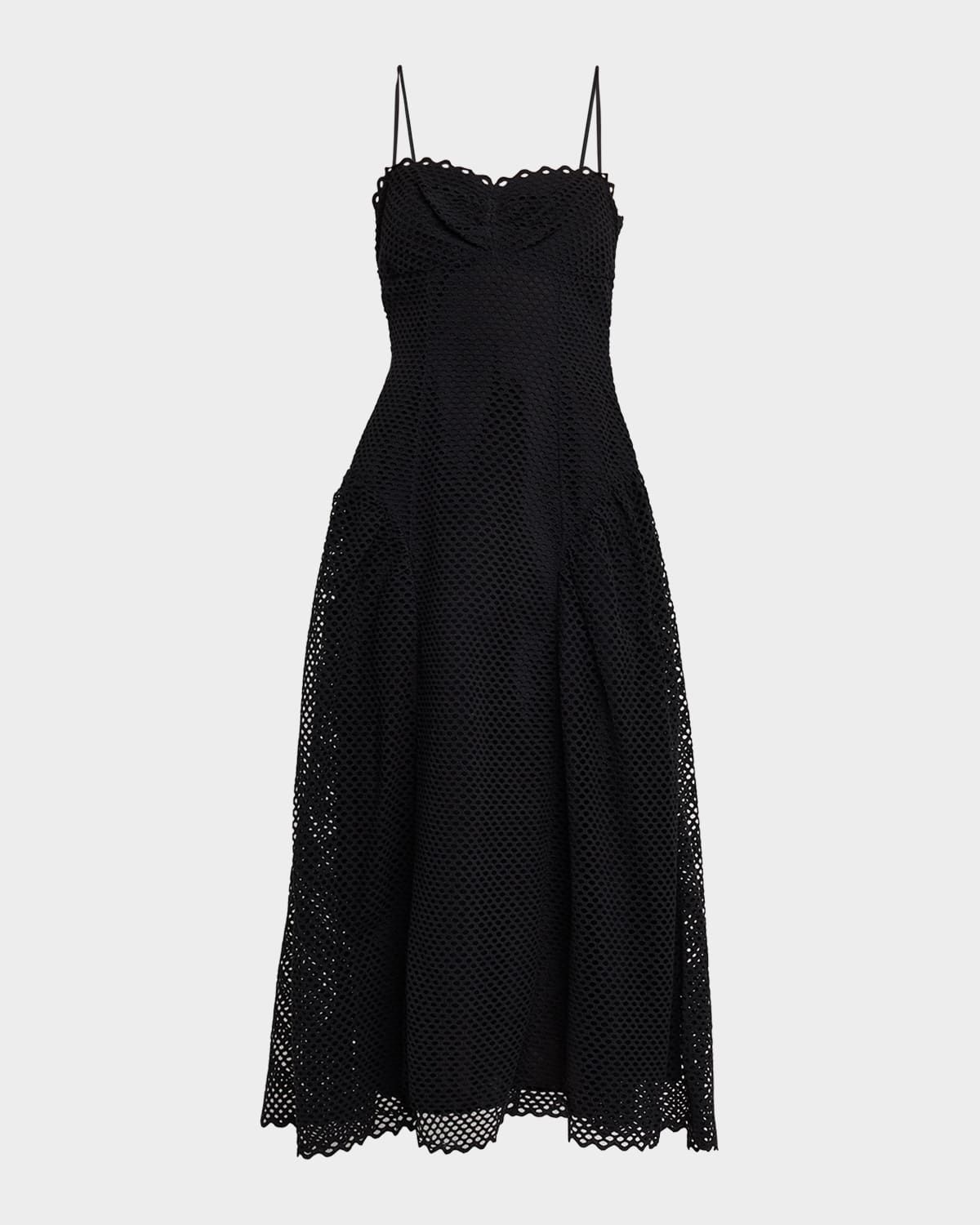 Isotta Eyelet Cotton Midi Dress