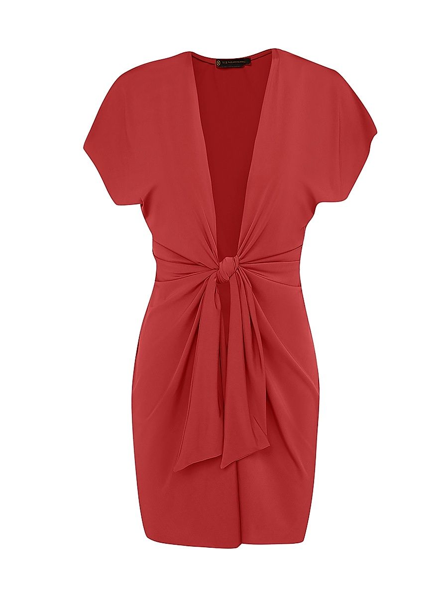 Women's Sasha Cover-Up Minidress - Red - Size Large