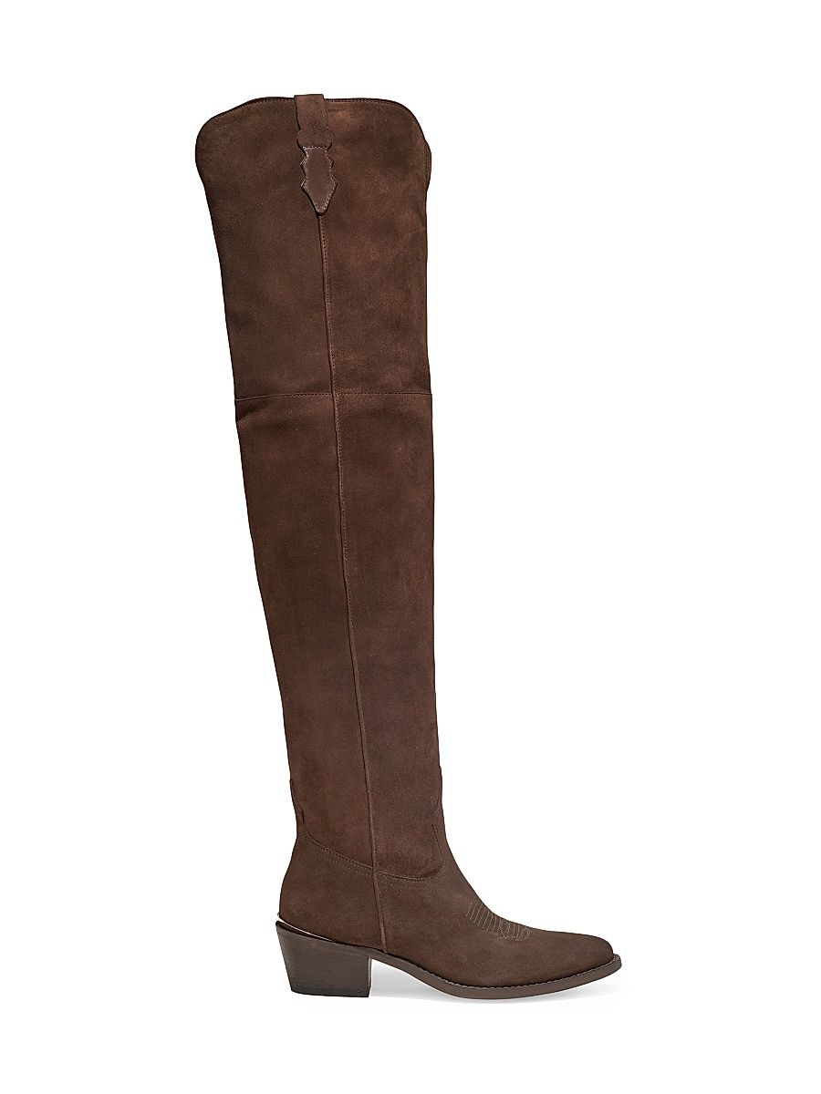 Women's Julia 55MM Suede Over-The-Knee Boots - Moro - Size 11