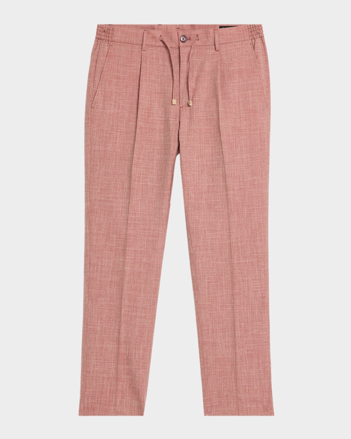 Men & apos;s Linen-Blend Drawstring Trousers