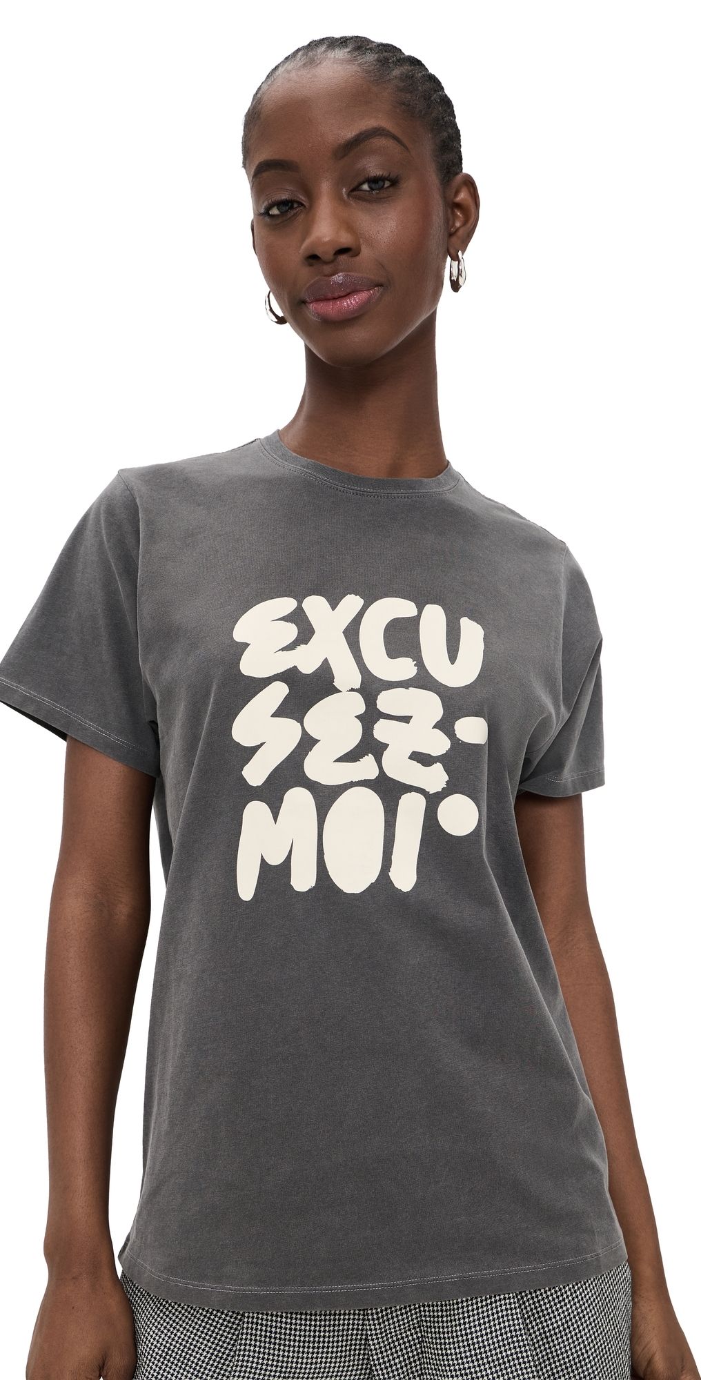 Clare V. Original Tee Faded Black S