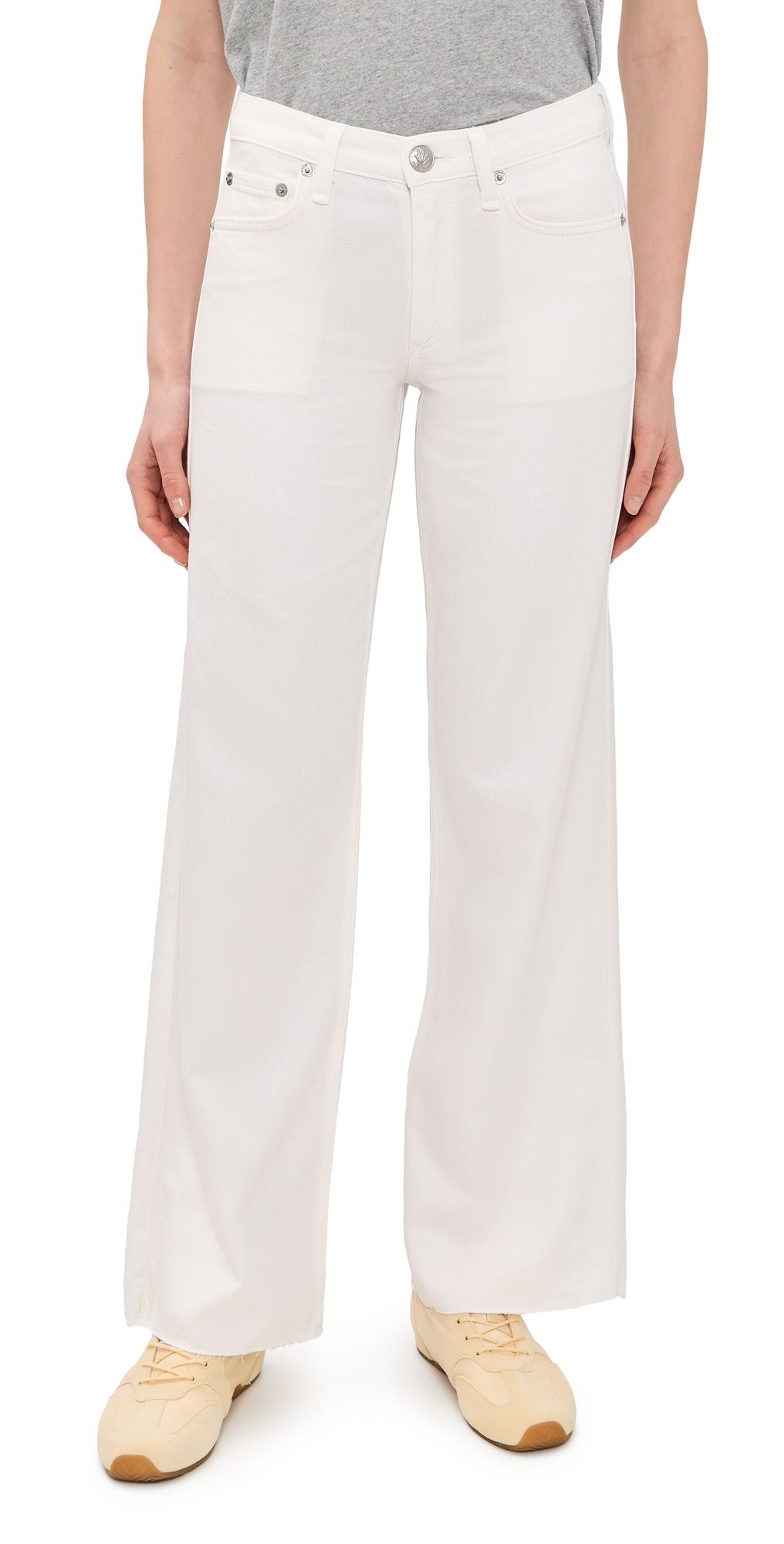 rag & bone Featherweight Saige Jeans White 34