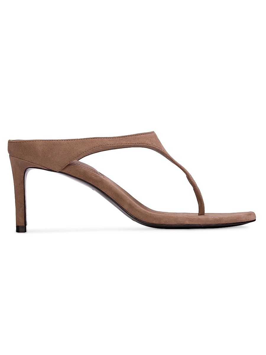 Women's Laurel 65MM Suede Mules - Taupe Suede - Size 12