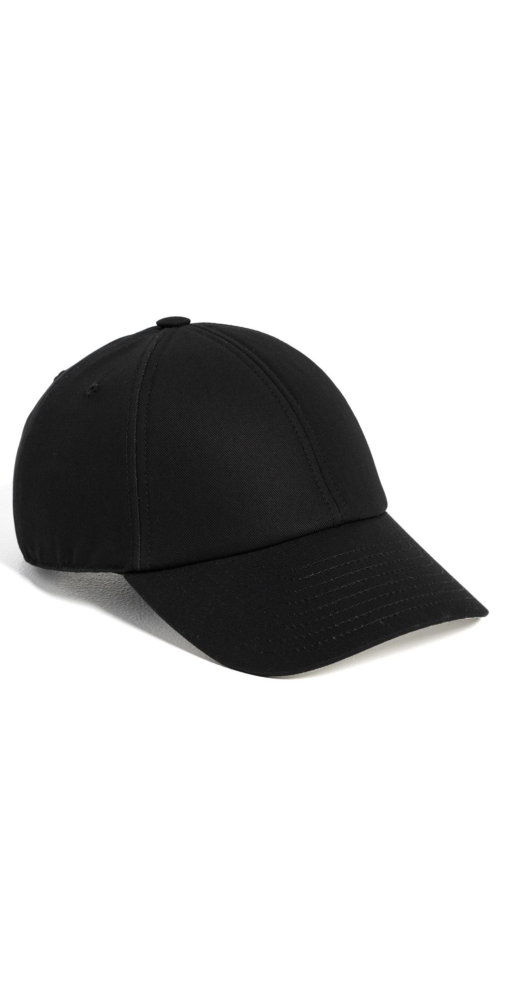 Courrèges Signature Cotton Cap Black One Size