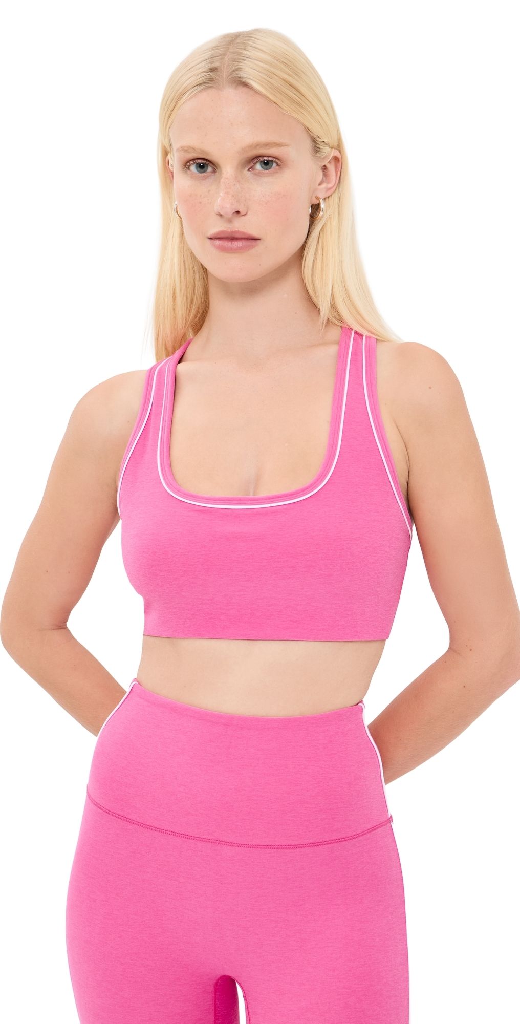 Beyond Yoga Spacedye Ready Bra Luscious Pink Heather XS