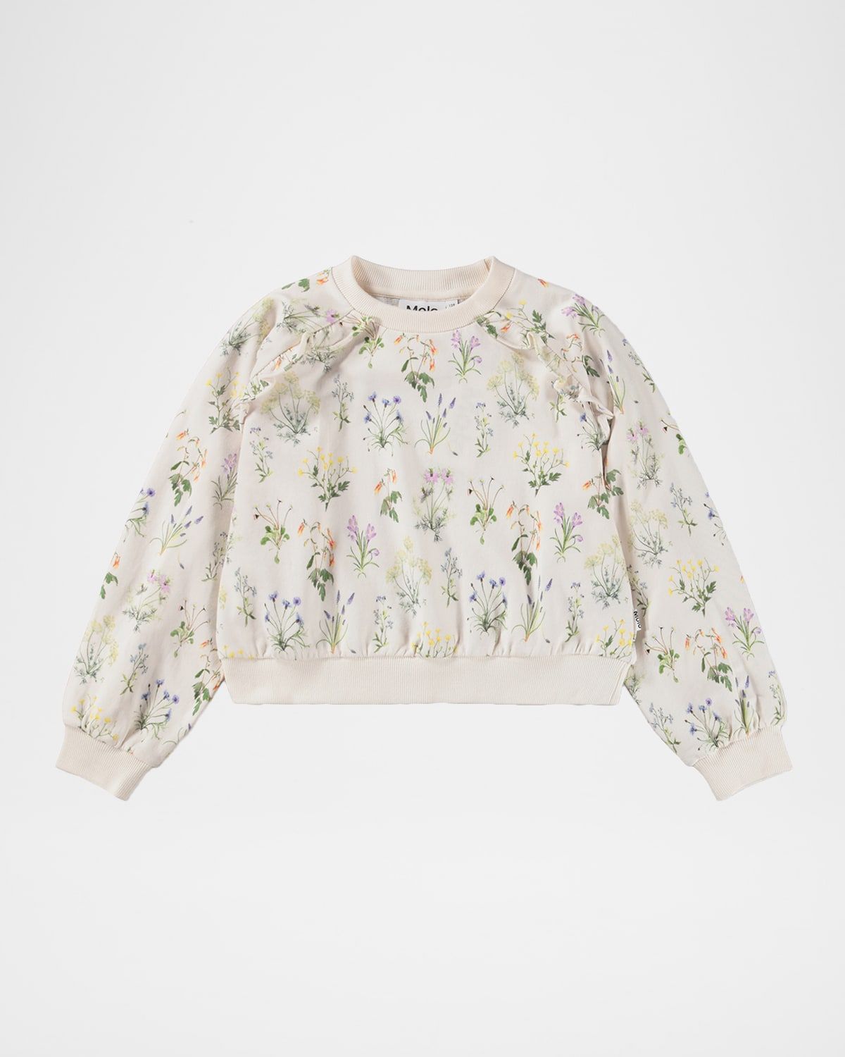 Girl & apos;s Mabel Floral-Print Organic Cotton Sweatshirt