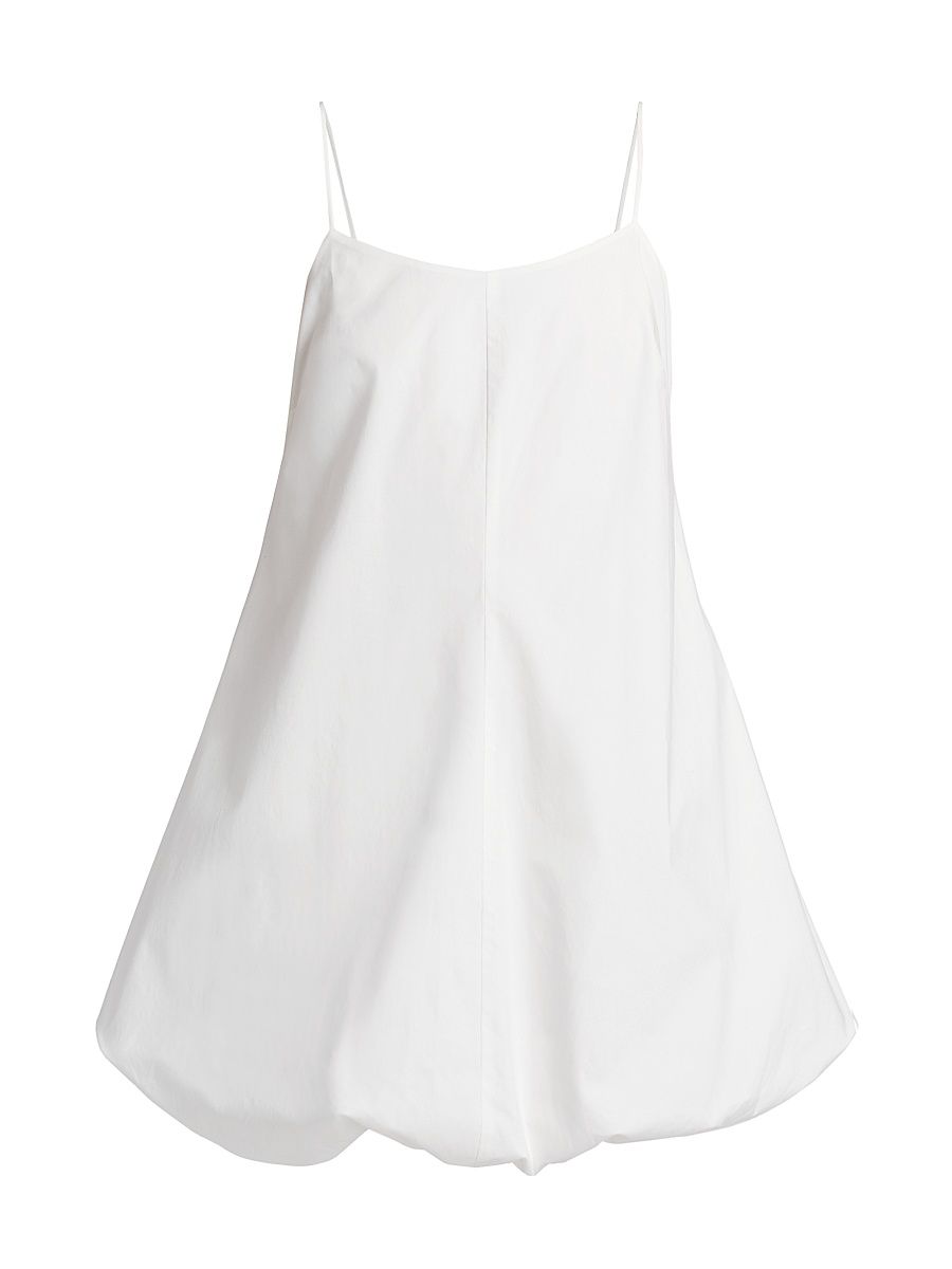 Women's Blanca Bubble-Hem Minidress - White - Size Large
