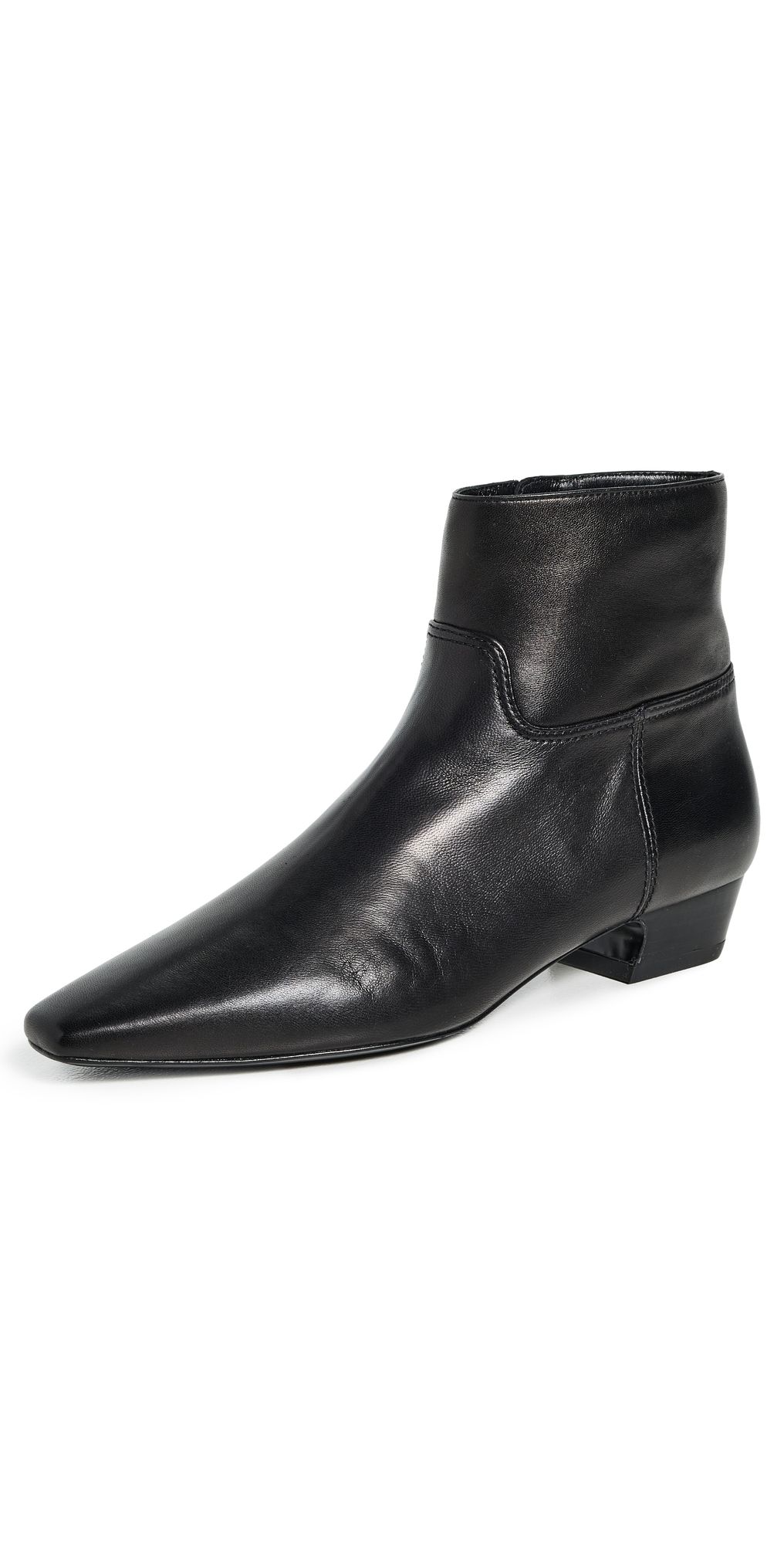 Stuart Weitzman Stassi Zip Booties Black 7.5