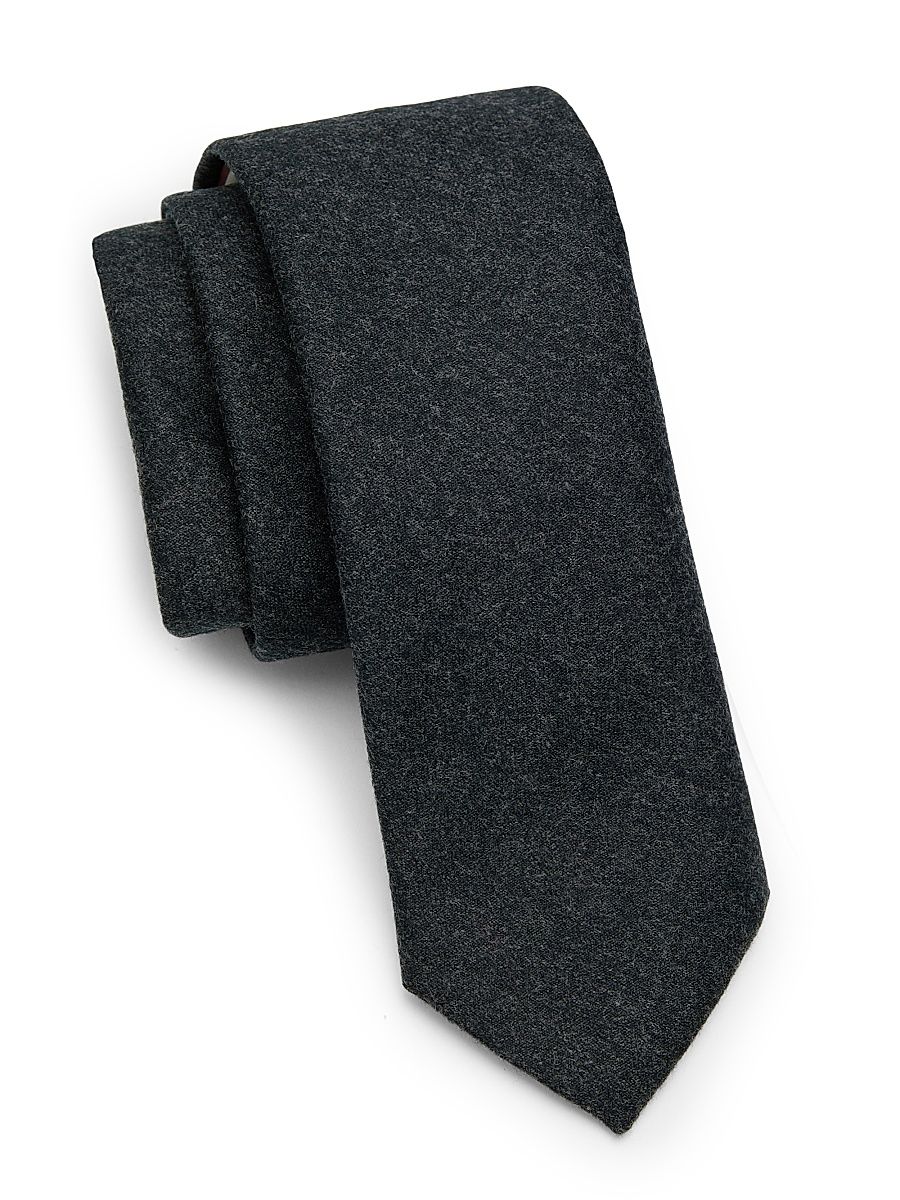 Men's Impeccable Silk Tie - Charcoal