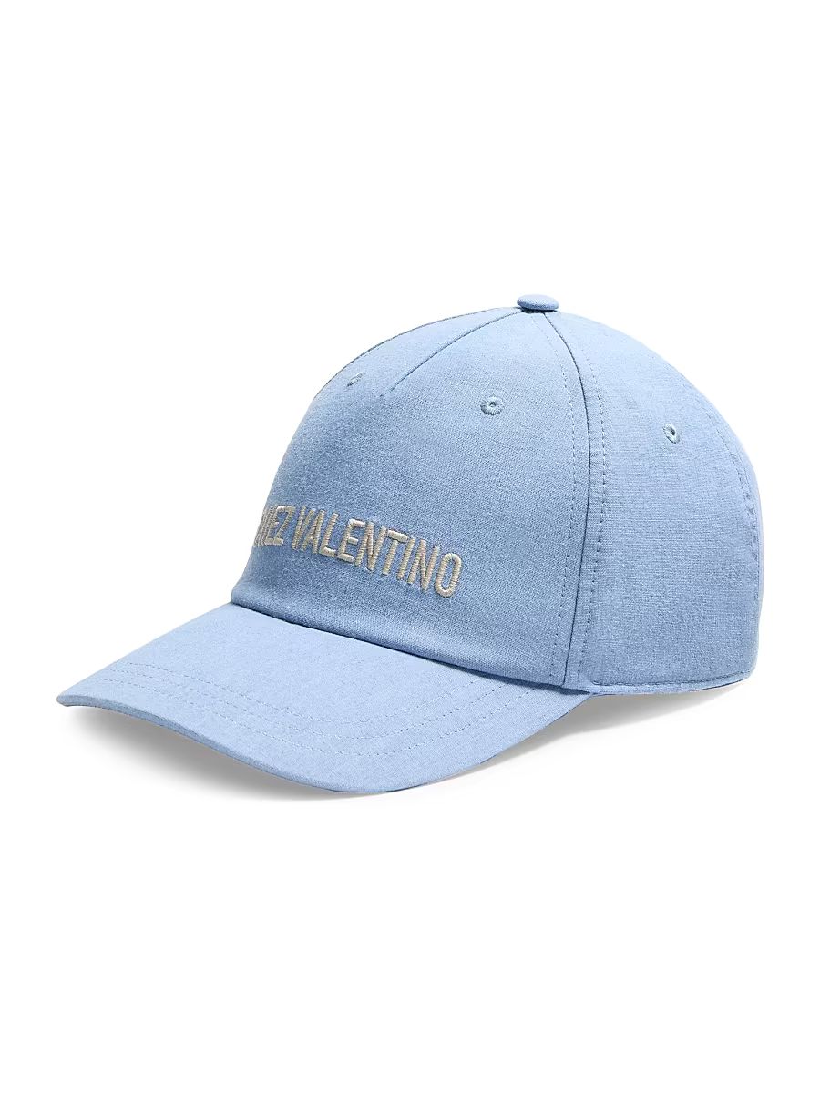 Men's Chez Denim Baseball Cap with Embroidery - Azure - Size Medium
