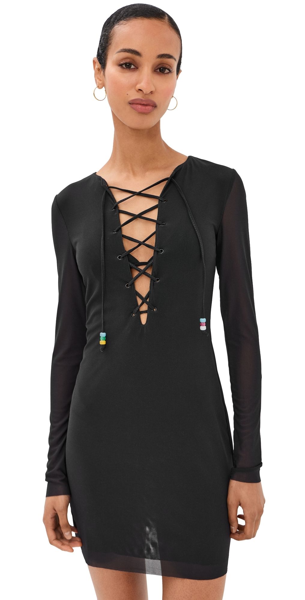 STAUD Reve Mini Dress Black M