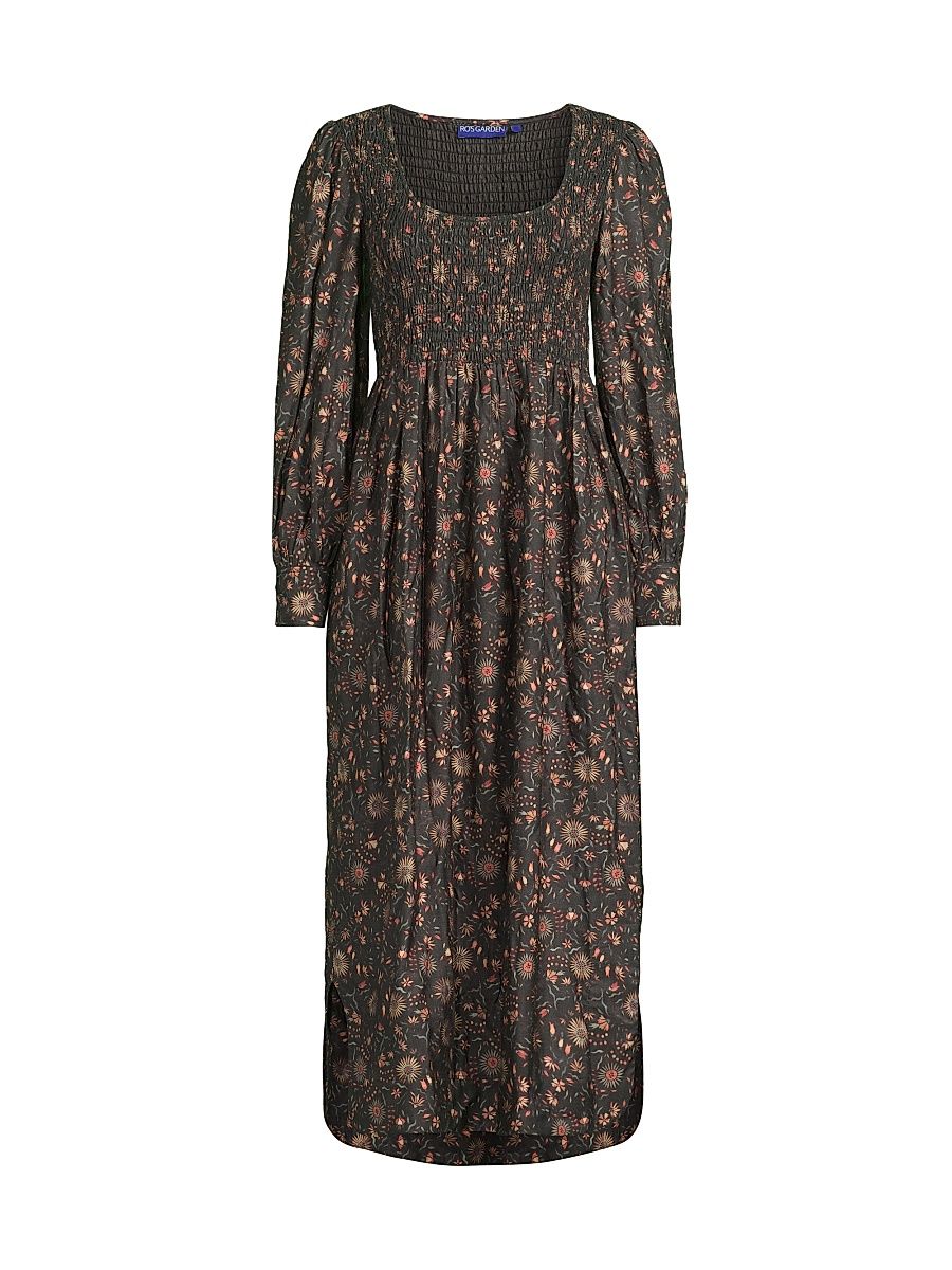 Women's Iceland Smocked Cool Midi-Dress - Pink Cherokee - Size XL