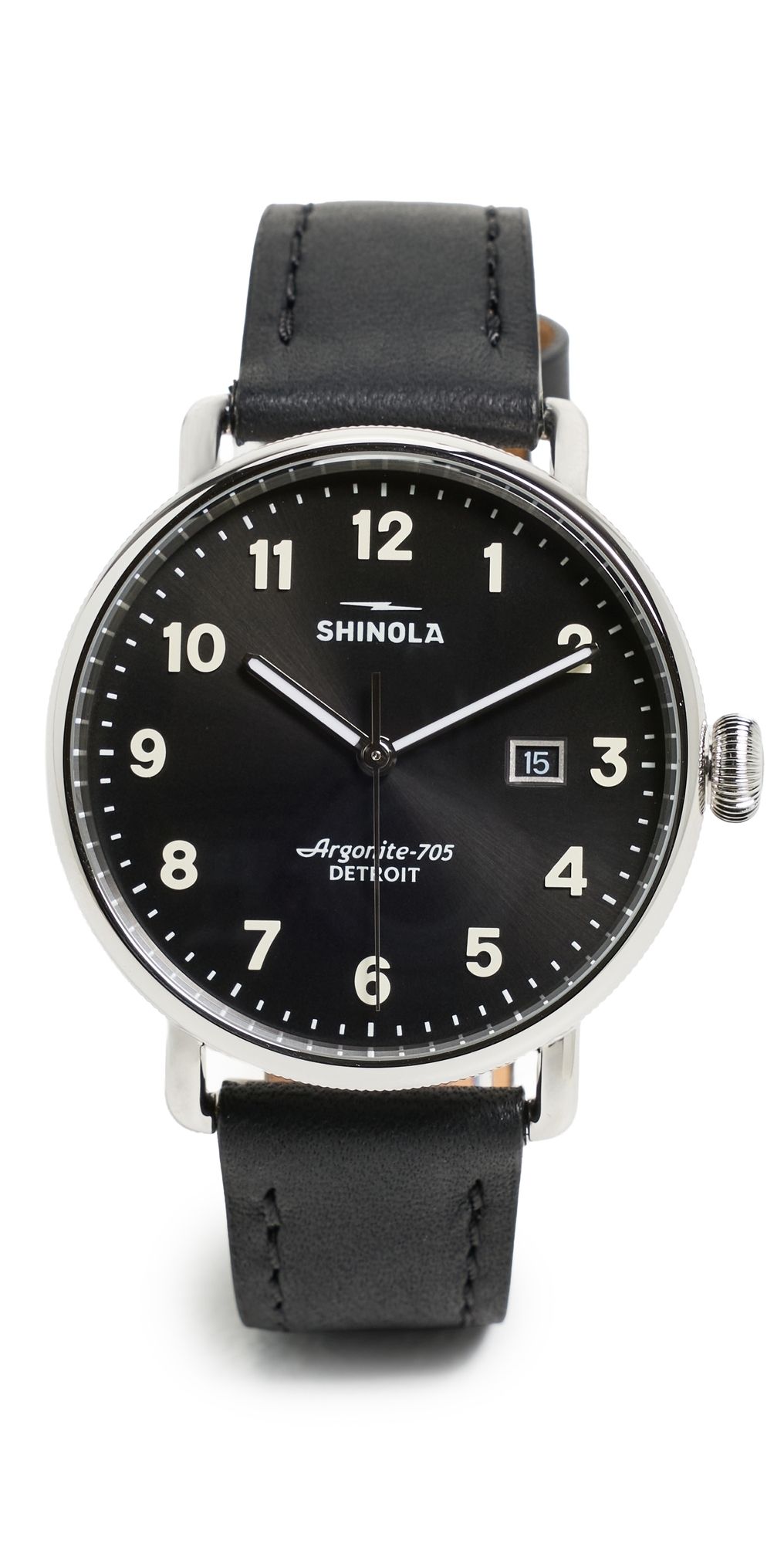 Shinola Canfield 3 Hand 38mm Watch Black 38mm