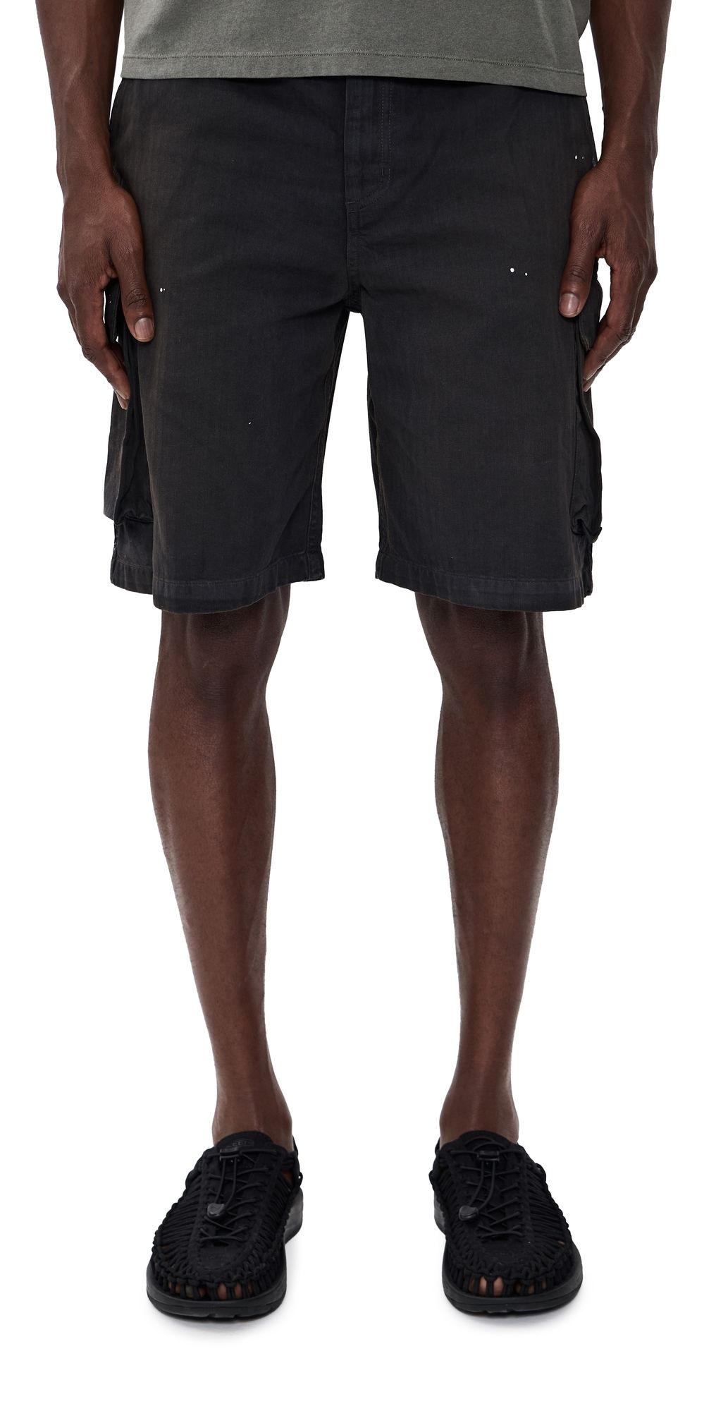 Our Legacy Mount Utility Shorts Nebula Wash Jungle Herringbone 52