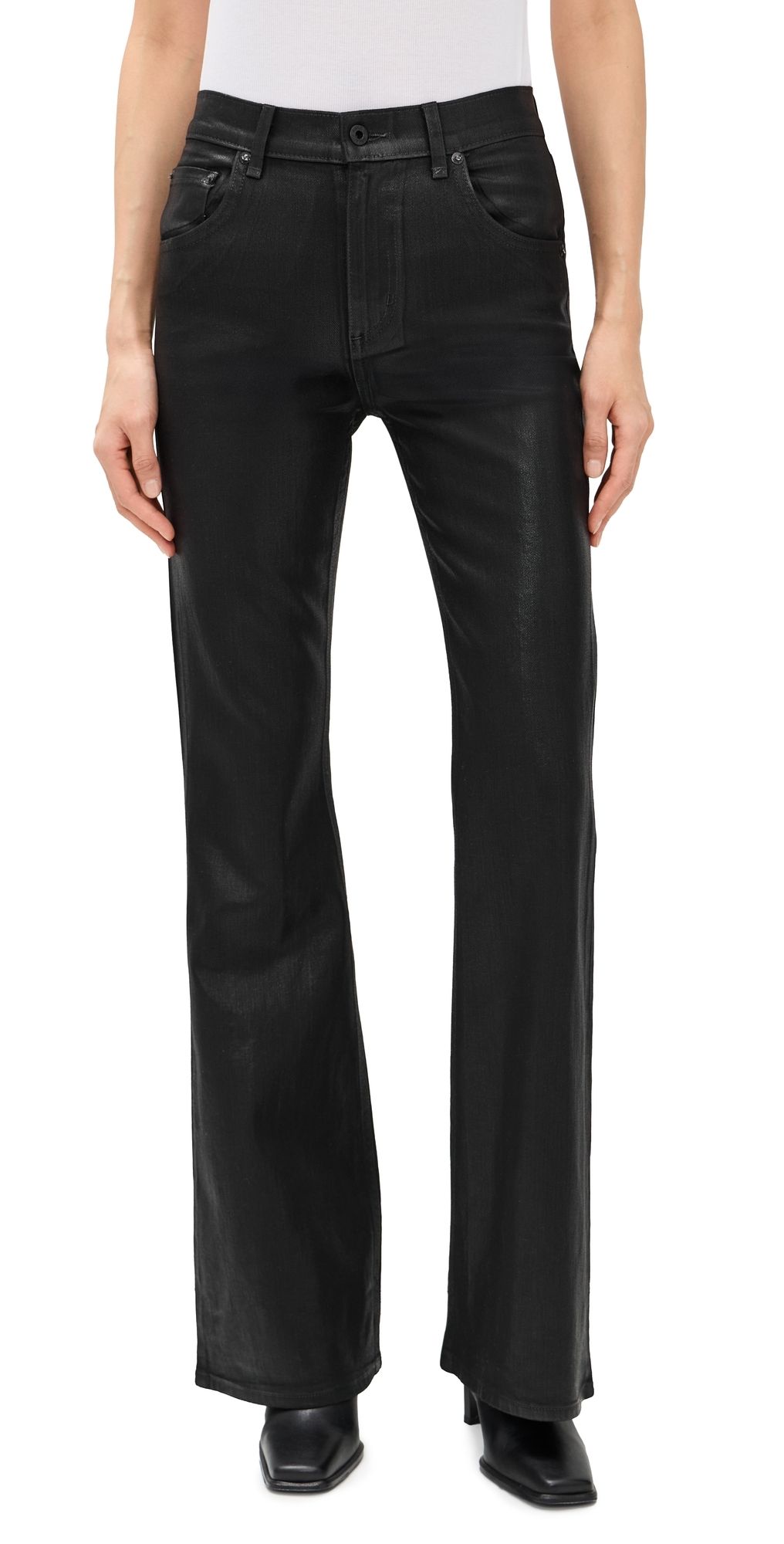 ASKK NY Bond Street Coated Jeans Coated Black 25