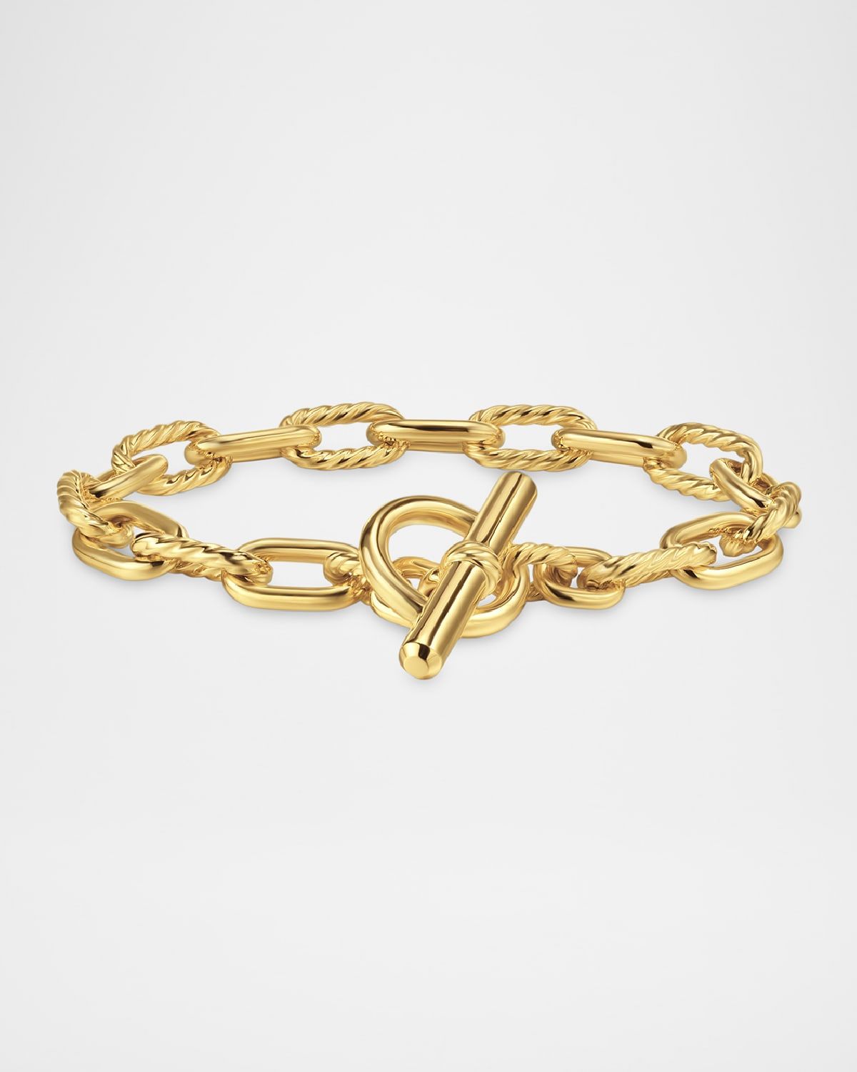 Madison Bracelet with Toggle in 18K Gold, 8.5mm