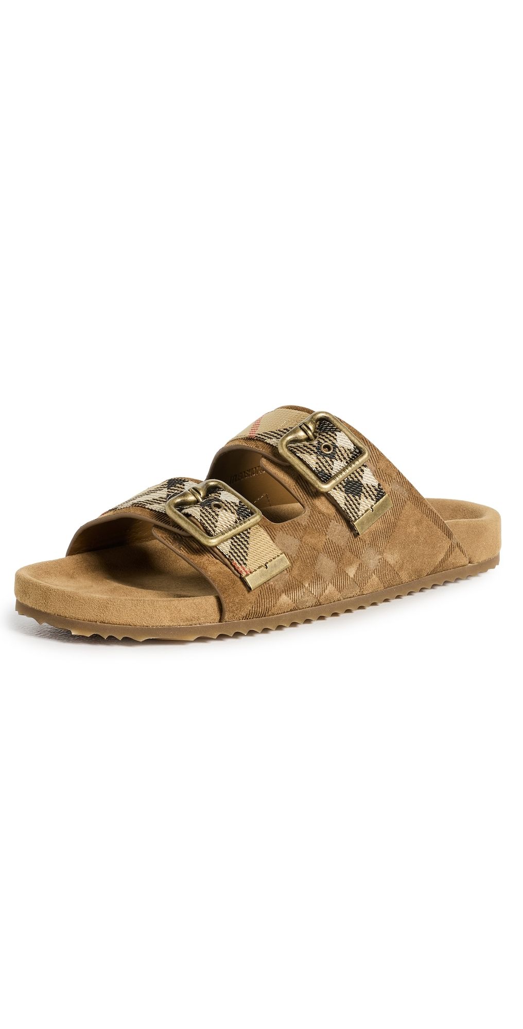 Burberry Suede Urchin Sandals Jute 38