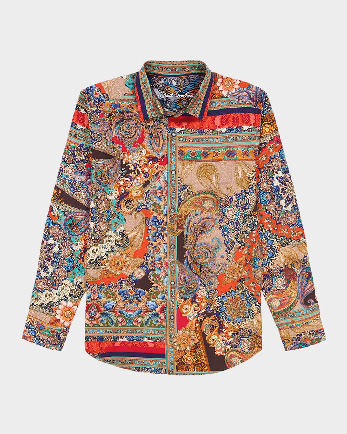 Men & apos;s Wellsley Cotton Paisley Button-Down Shirt