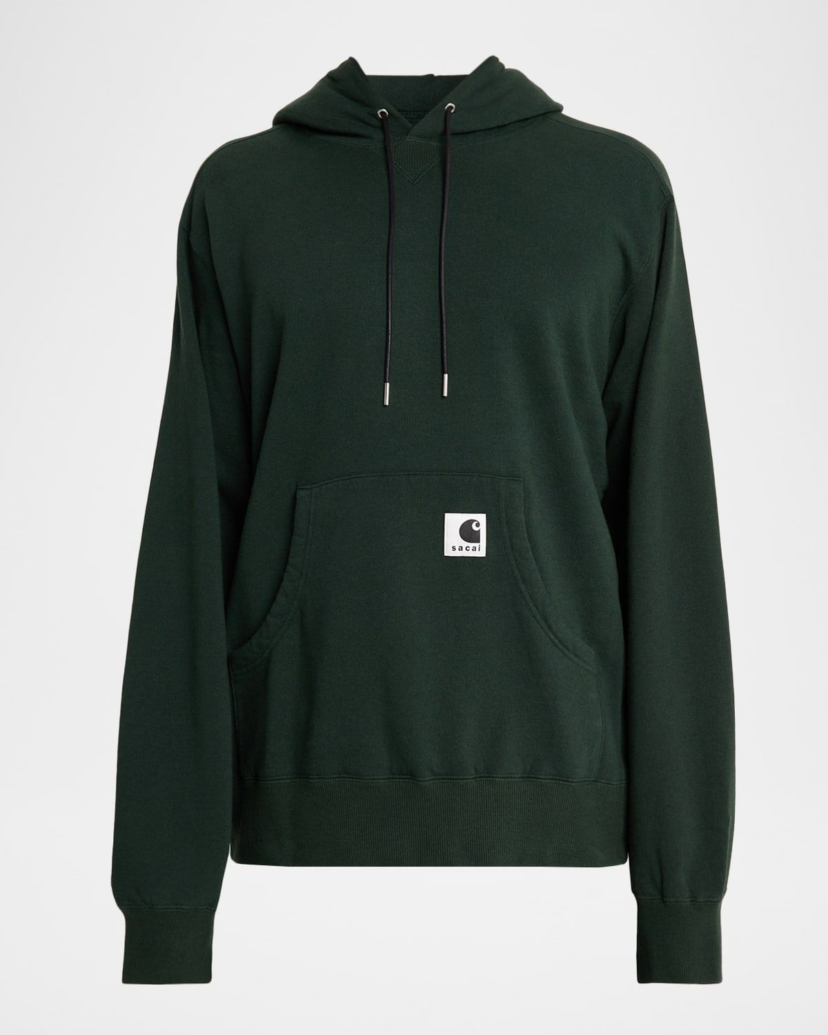 Men & apos;s Washed Cotton Hoodie with Label