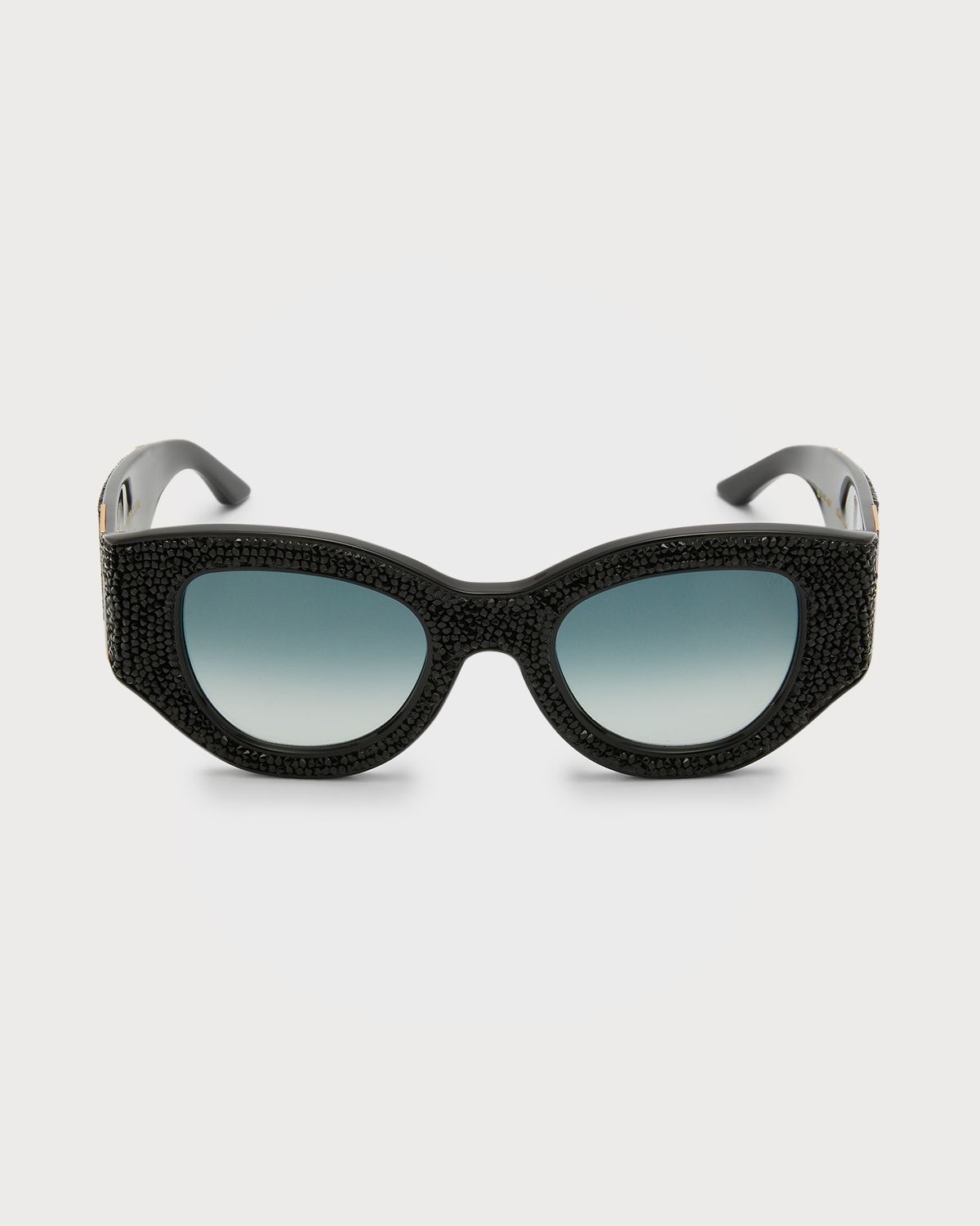 Lucky Goes to Vegas Crystals & Acetate Cat-Eye Sunglasses