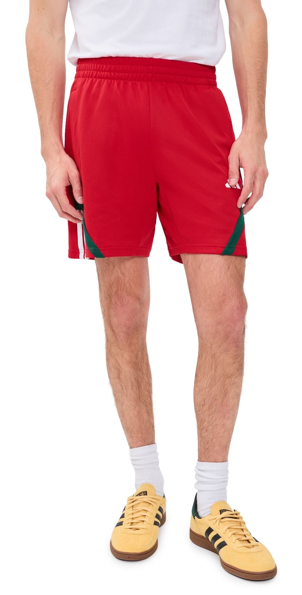 adidas House of Tiro Nations Track Shorts 6.75 Better Scarlet/Team Dark Green L