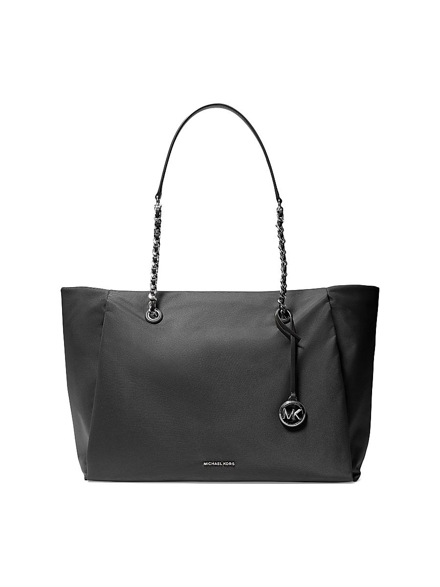 Women's Large Georgia Nylon Tote Bag - Black