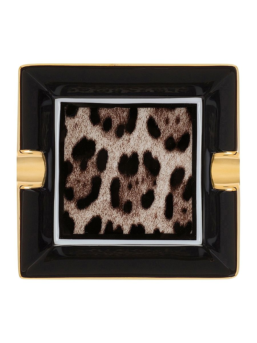 Casa Leopard Small Square Ashtray