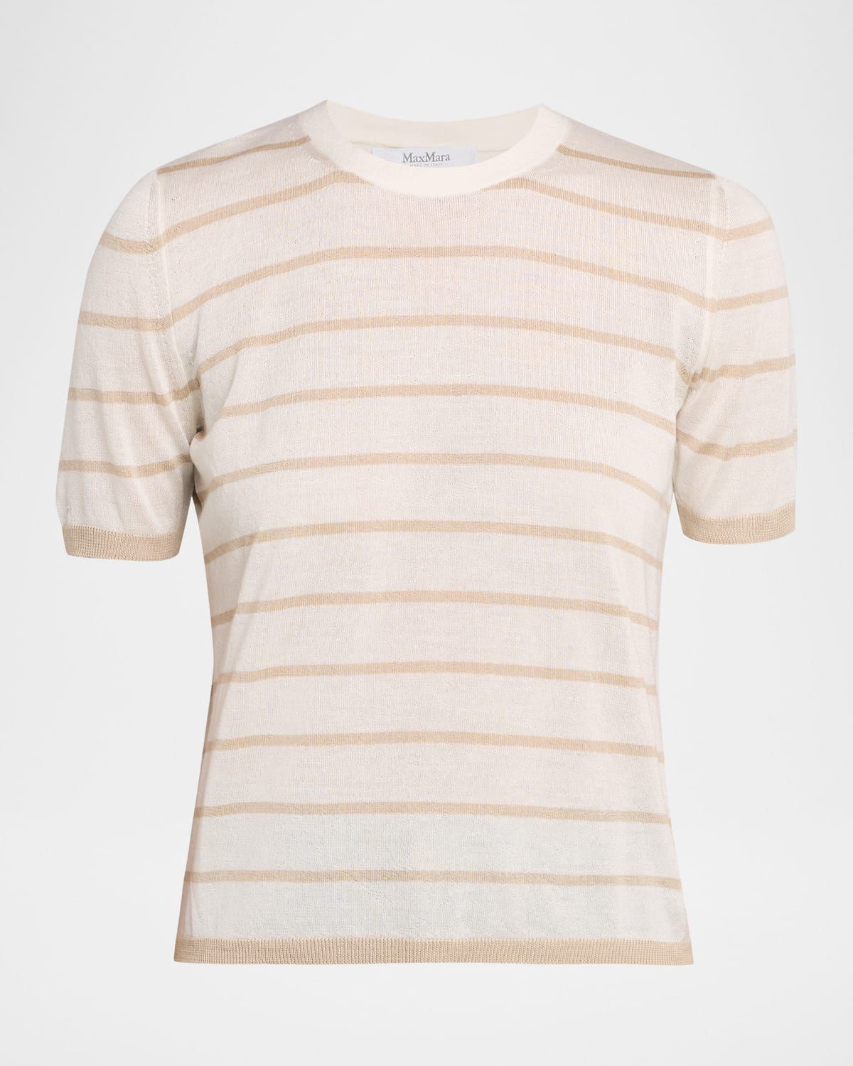 Favetta Striped Cashmere-Silk Sweater