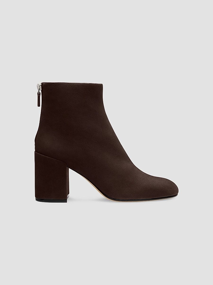 Women's Bacari 75MM Suede Ankle Boots - Midnight Espresso - Size 11