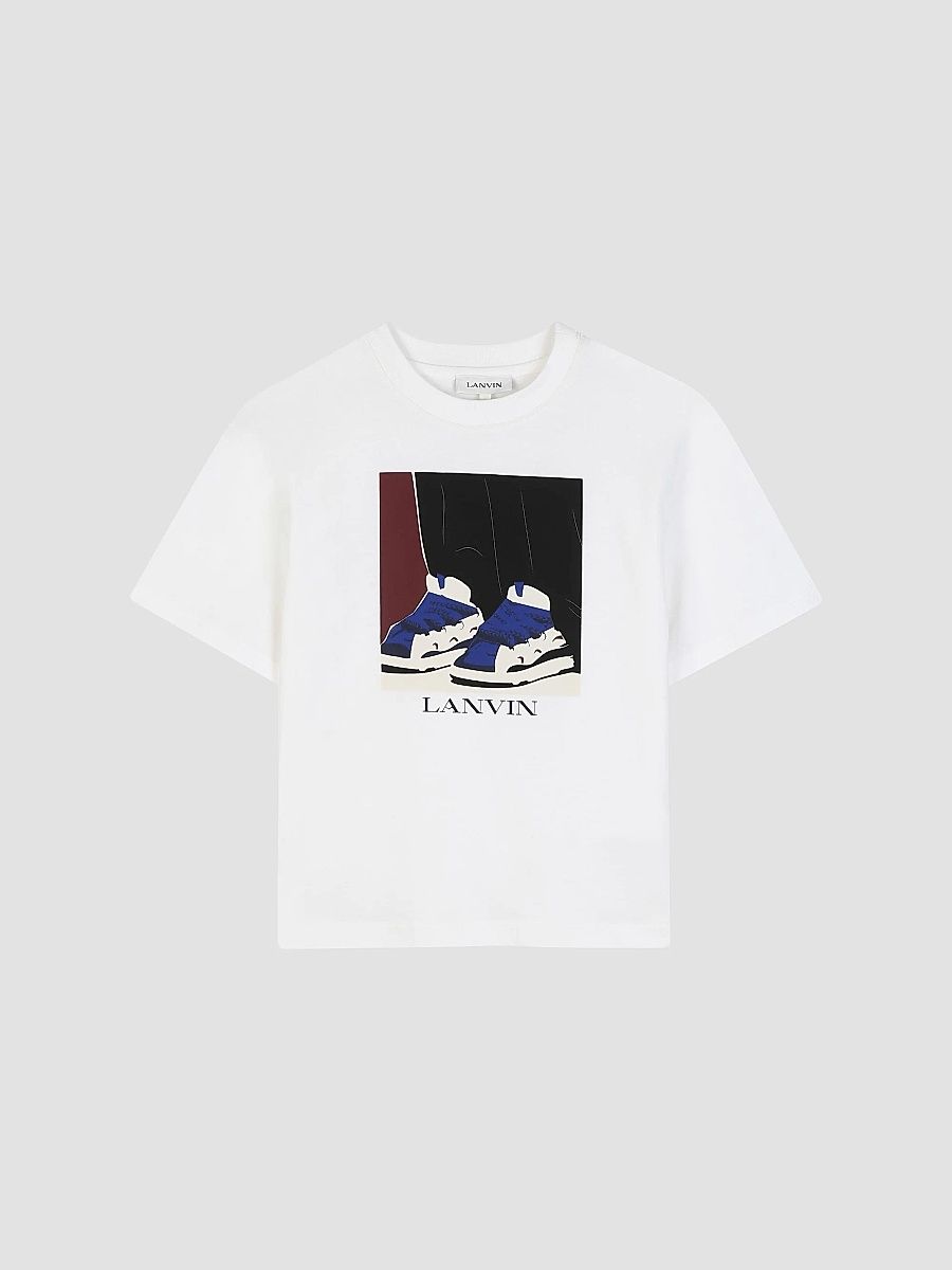 Lanvin Boy's Little Boy's & Boy's Curb Graphic T-Shirt - Offwhite - Size 14