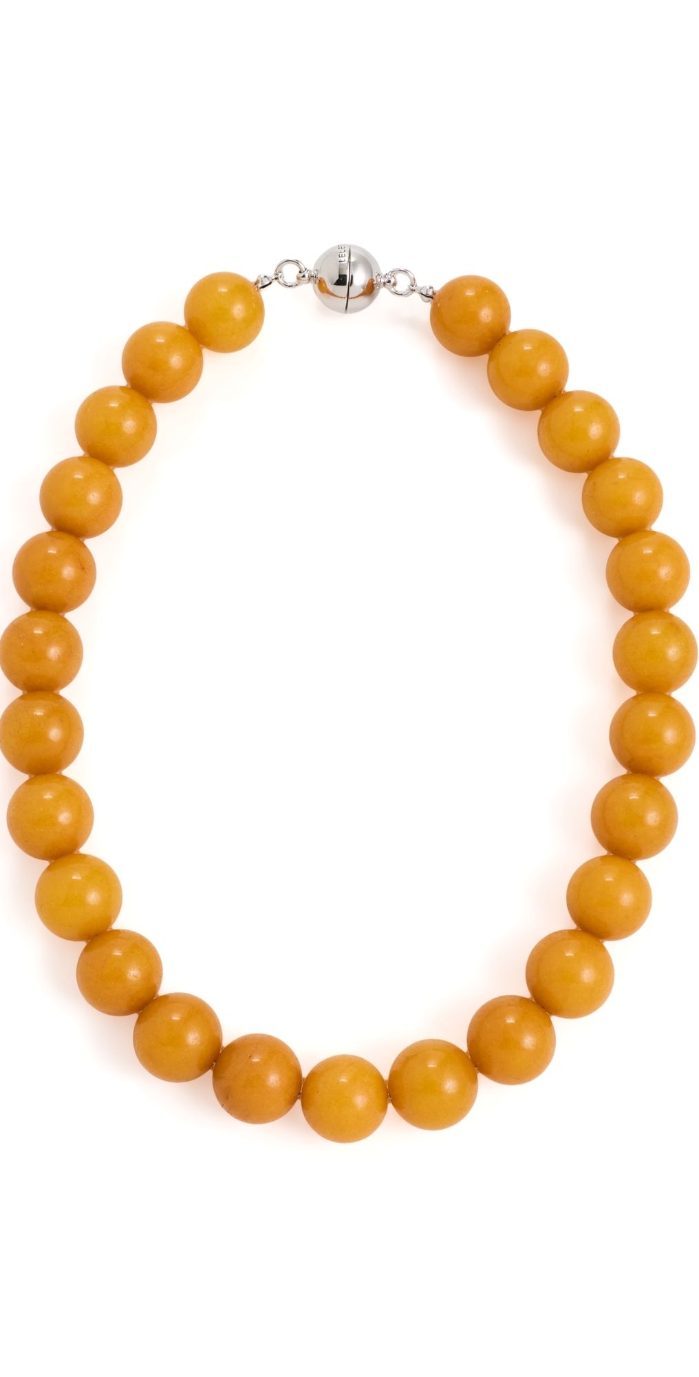 LELET NY Maeve Stone Necklace Orange Jade One Size