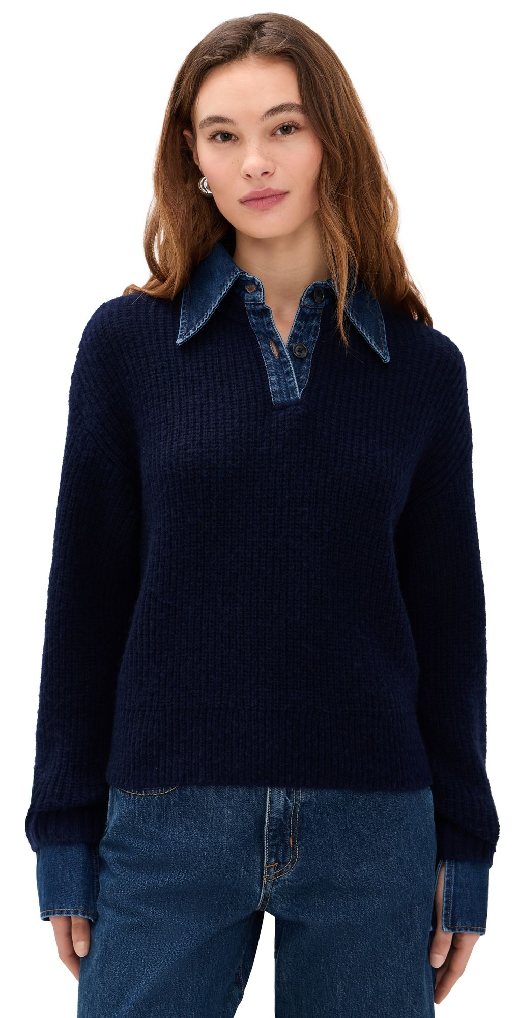 LE JEAN Harvey Sweater Navy/Denim S