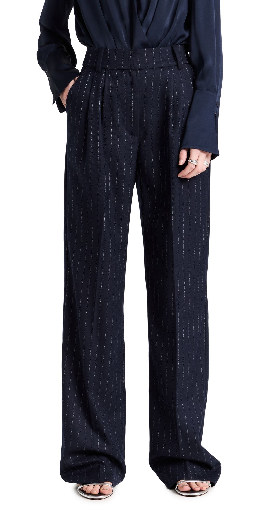 Favorite Daughter The Favorite Pants Navy Pinstripe 18