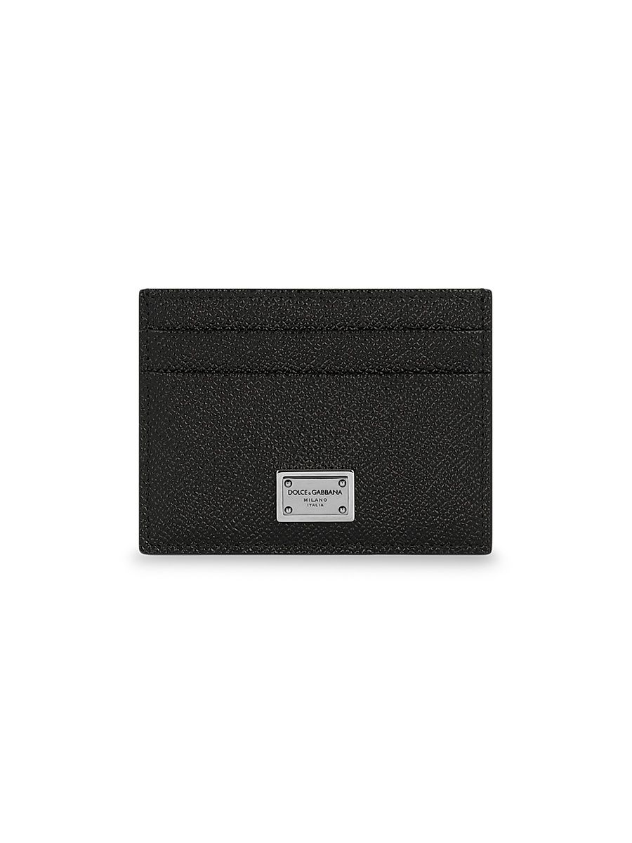 Men's Leather Card Holder - Nero