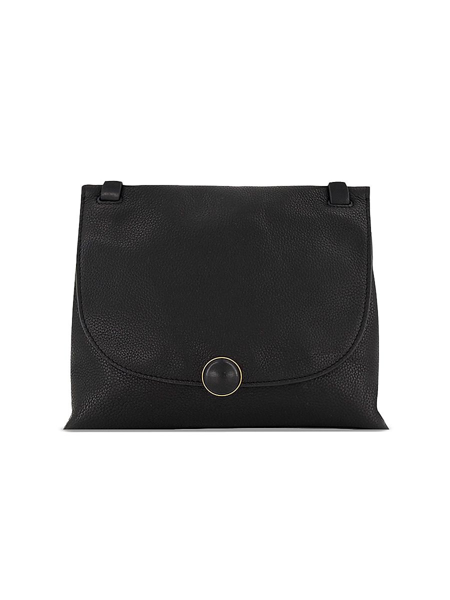 Women's Jasper Leather Crossbody Bag - Black