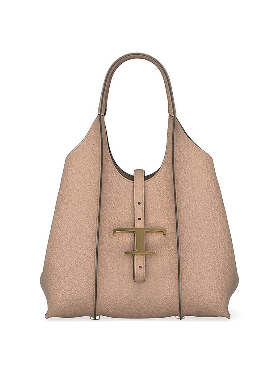 Women's Mini T Timeless Leather Shopper Tote Bag - Ginger Snap
