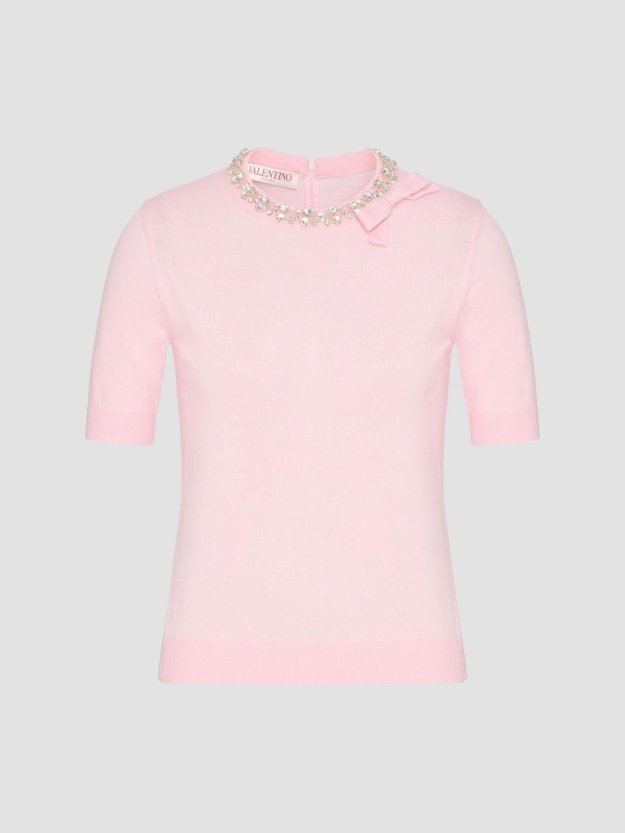 Valentino Women's Embroidered Wool Sweater - Comfit - Size Large