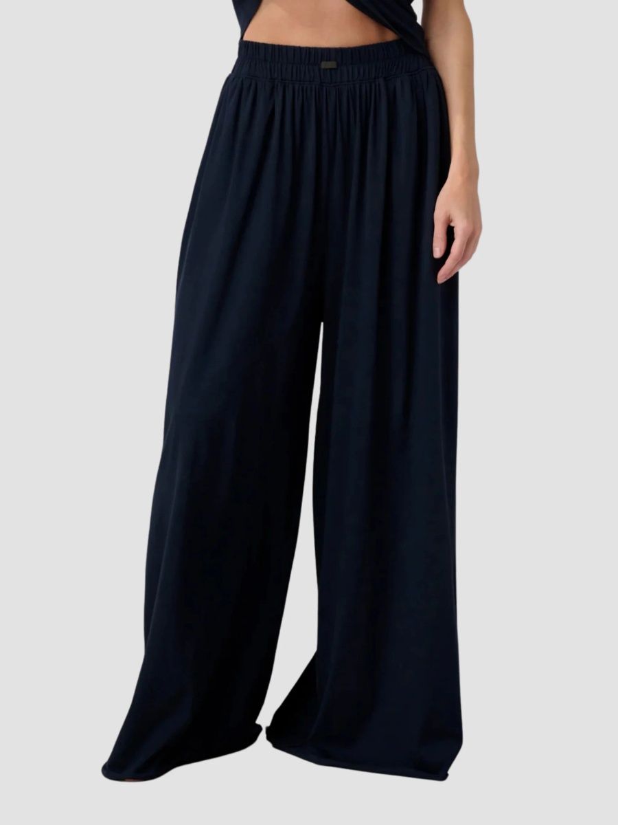 Lunya Women's Pima Wide Leg Pants - Deep Blue - Size XS