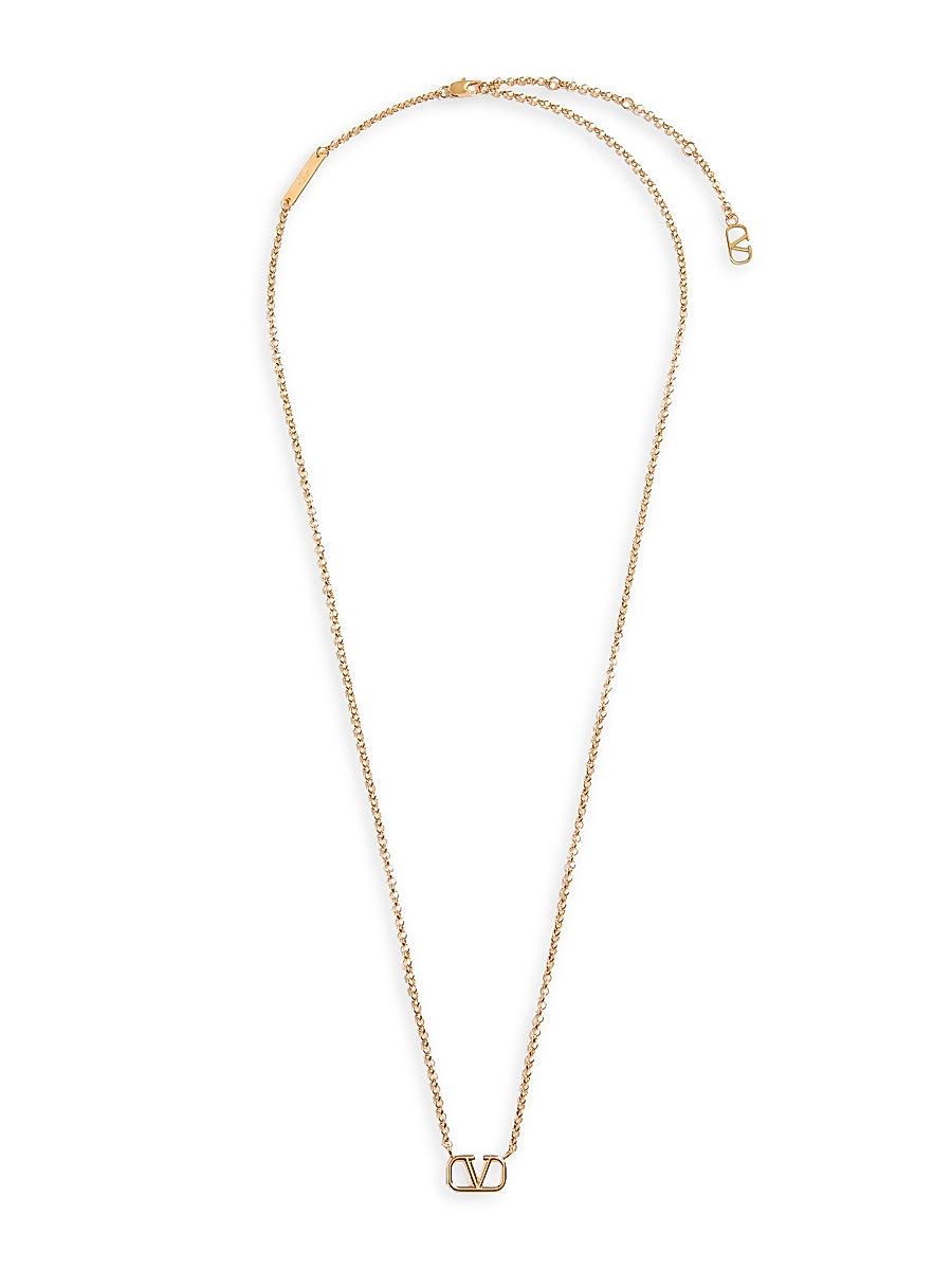 Men's VLogo Signature Metal Necklace - Gold