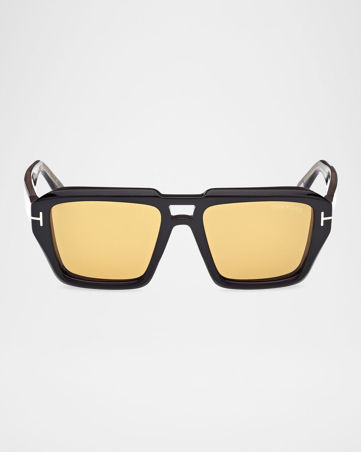 Men & apos;s FT1202M Acetate Rectangle Sunglasses