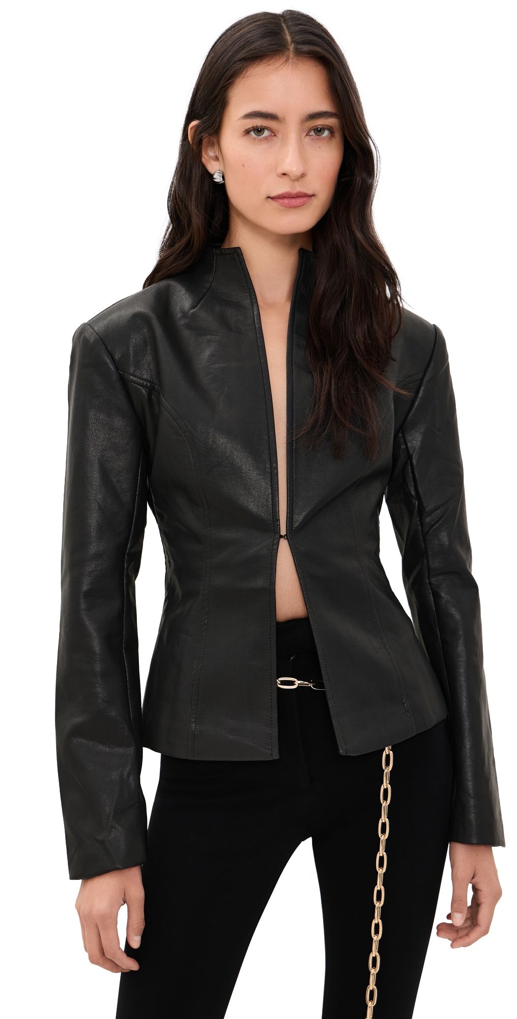 Lioness Cosmopolitan Faux Leather Jacket Vinyl M