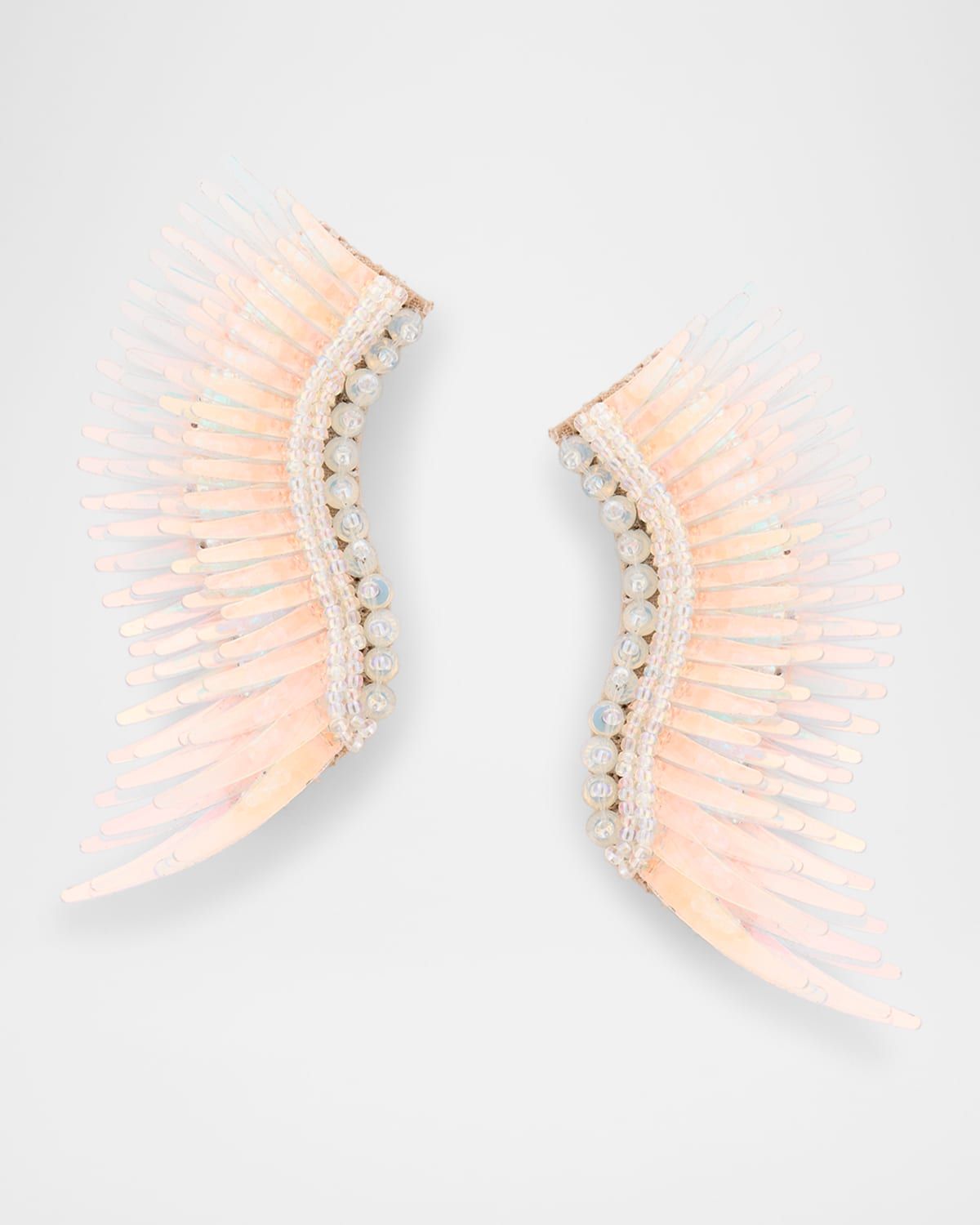 Midi Madeline Earrings, White