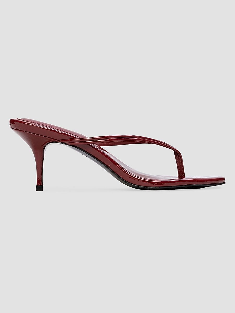 Women's Marci 65MM Patent Mule Sandals - Chili Flake - Size 12